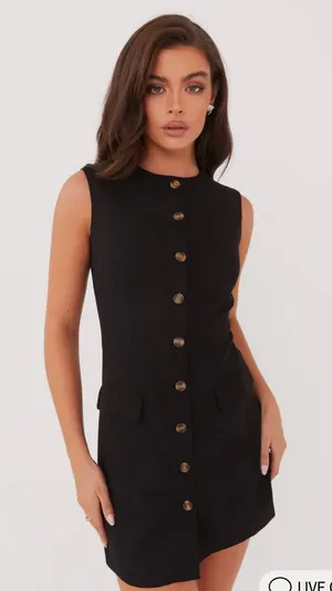 Peppermayo Button down mini dress thumbnail 1