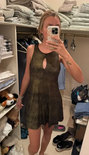 Dear Apple Black And Gold Boutique Dress thumbnail 1