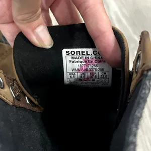 Sorel Lexie Wedge boot Women’s Brown Lace-Up Wedge Ankle Winter Boots Size 6.5 thumbnail 6