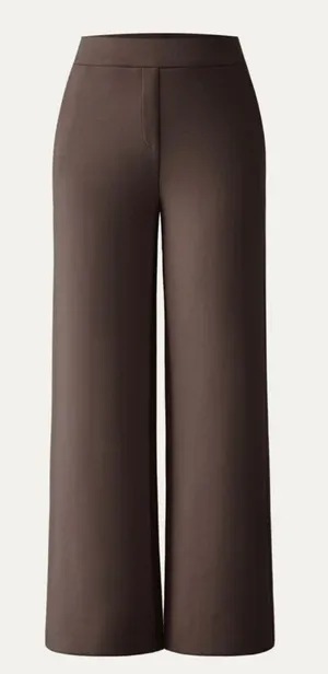 OGLmove High Rise Wide Leg Trouser Pants Brown Size XL New With Tags thumbnail 1