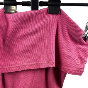 American Eagle Women's Pink Lace Trim Tank Top‎ thumbnail 4