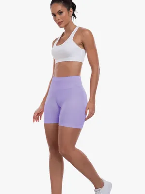 NWOT Light Purple Booty Lifting shorts fit like size XS thumbnail 4