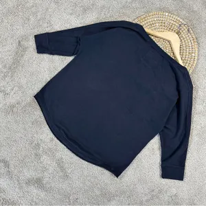Hollister Women’s Pullover Sweatshirt 7/8 Sleeve Boat Neck in Navy S thumbnail 6
