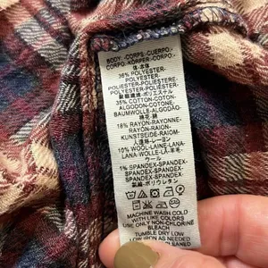 Free People Plaid Northern Bound Flannel Henley top size XS thumbnail 10
