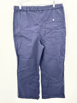 Anthropologie Maeve Pull-On Track Pants Navy/Red‎ Striped Size Large thumbnail 4