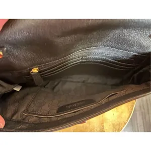 Michael Kors black leather chain purse (7838) thumbnail 8