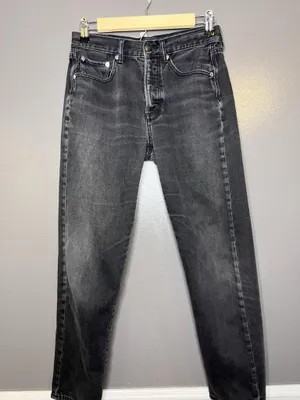 American Eagle Outfitters Boyfriend Jeans Womens 4 Gray High Rise Charcoal Denim thumbnail 2