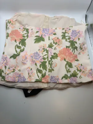 Zara Floral Print Corset Bustier Top thumbnail 6