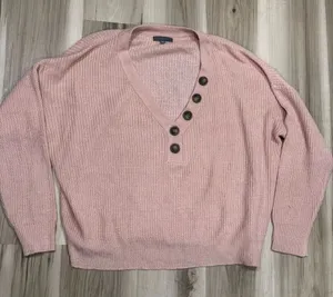 Miroh Pink Knit Pullover Sweater Women’s 1XL XL thumbnail 1
