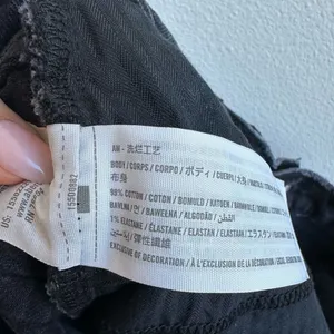 Abercrombie & Fitch The Dad High Rise Straight Black Button Fly Jeans Size 28/6 thumbnail 7