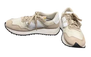 New Balance 237 wms tan white suede casual athletic sneakers sz 8.5B SKU 10-137 thumbnail 1