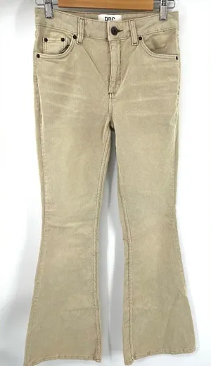 BDG women’s camel corduroy flare jean festive preppy Y2K size 26 thumbnail 1
