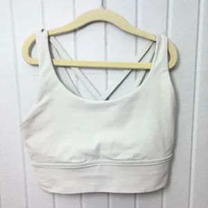 Lululemon Strappy Back Crop‎ Sports Bra Top Yoga Size 4 thumbnail 7