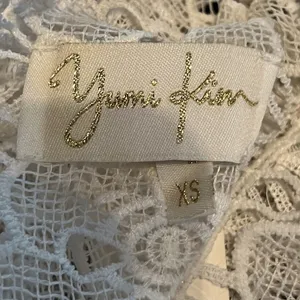 Yumi Kim White Sheer Lace Tulum Tunic Swim Cover Up Batwing Women‎ Size XS New thumbnail 6