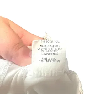 Show Me Your‎ Mumu Kylie Babydoll Mini Dress Teacup Blue White Size Small thumbnail 11