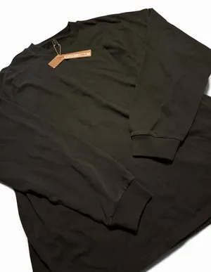 SKIMS Mens Heavy cotton jersey oversized long sleeve thumbnail 3