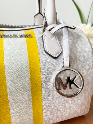 NWT Bedford Small Logo Stripe Satchel Handbag thumbnail 7