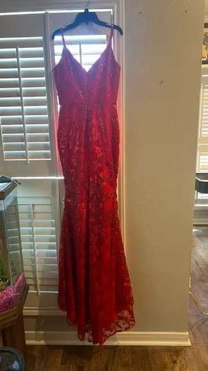 Red Prom Dress Size 0 thumbnail 6