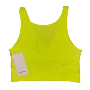 Lululemon Athletica NWT Power Pivot Ribbed Tank in Highlight Yellow women’s 12 thumbnail 6