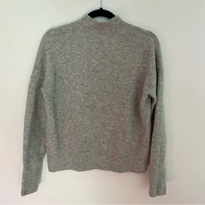MAGASCHONI Grey Wool Blend MockNeck Sweater Size Small thumbnail 7