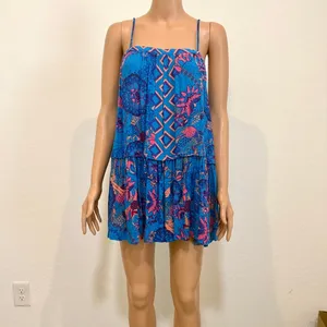 Intimately Free People XS boho floral mini slip dress D3 3590 thumbnail 7