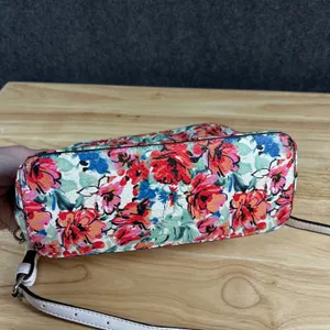 Kelly & Katie Floral Crossbody Bag White Red Blue Faux Leather Small Purse thumbnail 9
