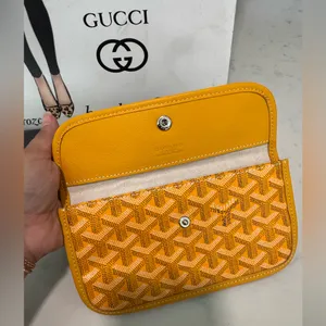 SOLD LOCALLY 🙌✨Goyard Orange/yellow Goyardine pouch Patterned Wallet thumbnail 6