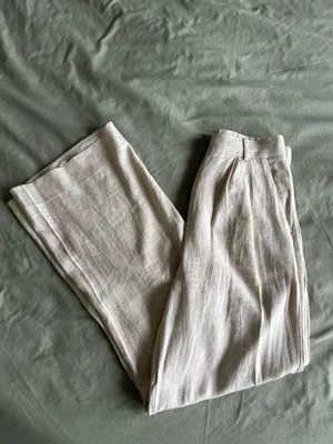 Abercrombie Sloane Linen Blend Tailored Wide Leg Pant thumbnail 12