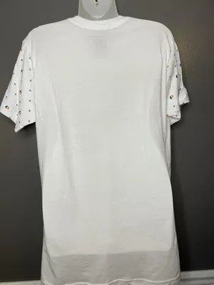 Care Bears Shirt Womens Medium White Cheer Bear Rainbow Graphic Tee Cartoon thumbnail 6