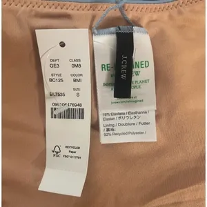 J.Crew‎ High-Leg Bikini Bottom Womens S Blue New Re-imagined BC125 thumbnail 3