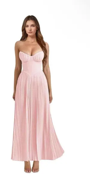 Strapless bridesmaid dress thumbnail 1