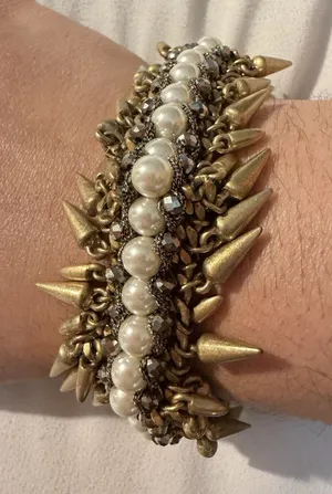 Stella & Dot Renegade Cluster Bracelet 6" thumbnail 1