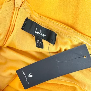 Lulus Malia Golden Yellow Ruched Strapless Maxi Dress Formal Evening Small NWT thumbnail 7