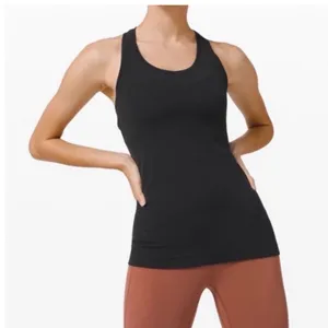 Lululemon Cool Racerback Tank Womens 4 Black Reversible Yoga Activewear Tank Top thumbnail 1