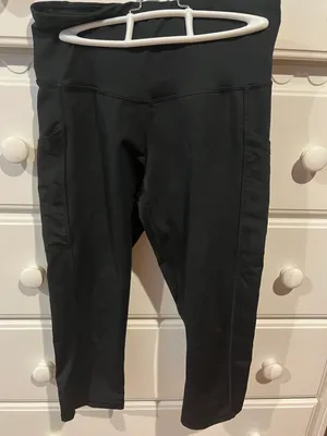 Black Cropped Leggings thumbnail 1