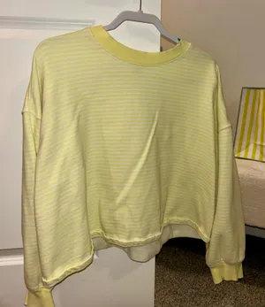 Target Yellow Striped Lounge Set thumbnail 1
