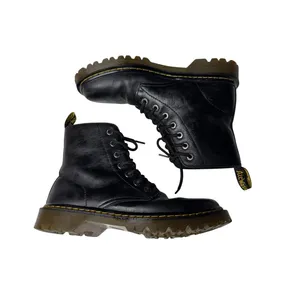 Dr. Martens Luana Black Leather Combat Boots Women’s Size 9 AW004 thumbnail 6