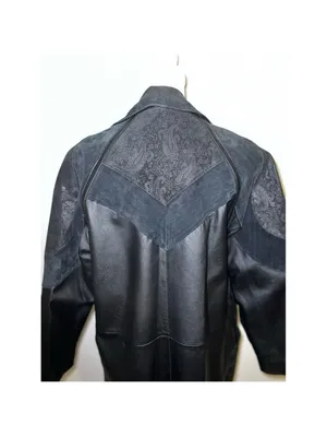 100% Genuine Leather Tooled Paisley Blazer/Coat Women’s L-XL thumbnail 3