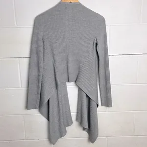 Athleta solstice gray merino wool wrap cardigan thumbnail 6