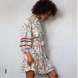 NWT Lauren Conrad floral shirt dress thumbnail 2