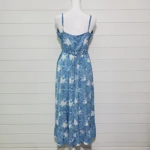 Simplee Women's Ruffle Hem Belted Floral Cami Dress.‎ Size: L thumbnail 4
