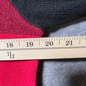 Victoria Jones Vintage Christmas Cardigan Sweater Zip Front Beaded Small‎ thumbnail 3
