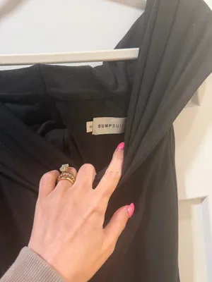 Bumpsuit Bianca Midi Maternity Dress Black thumbnail 6