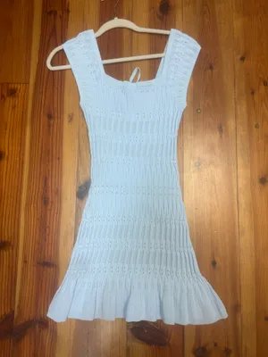 LPA baby blue knit dress thumbnail 4