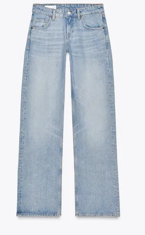 ZARA Jeans Wide-Leg Low-Rise thumbnail 1