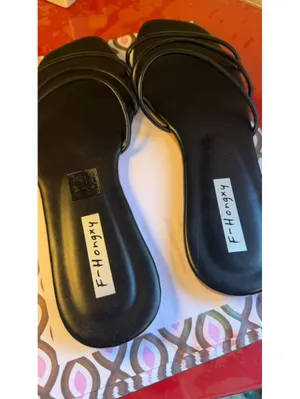 SIZE 9 SHEIN Women’s Sandals black summer shoes thumbnail 2