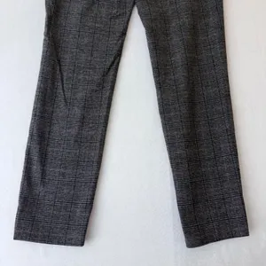 Zara Woman Gray Brown Plaid Glen Check Slim Fit Dress‎ Pants Size 2 thumbnail 6