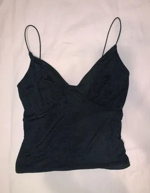 Princess Polly Black Crop Tank thumbnail 2