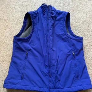 L.L. Bean Vintage Blue Fleece-Lined Zip Vest - Women's Outdoor Layer thumbnail 4