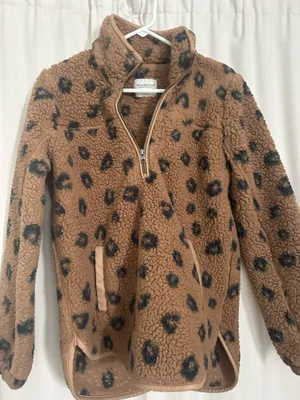 Abercrombie Leopard Pullover Sherpa thumbnail 1